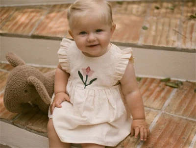 Lil Atelier turtledove loose skirtall kjole